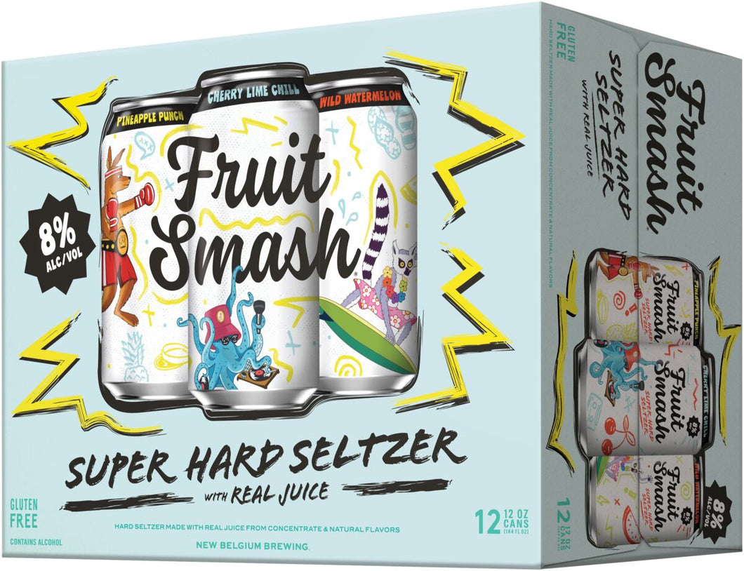 New Belgium Fruit Smash Super Hard Seltzer Variety